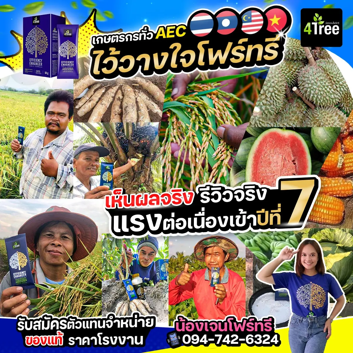 4Tree เกษตรกรไว้วางใจโฟร์ทรีมาตลอดหลายปี
